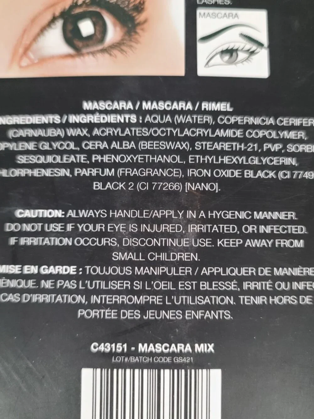 New L.A. COLORS Black Mascara Mix 4 Piece Set